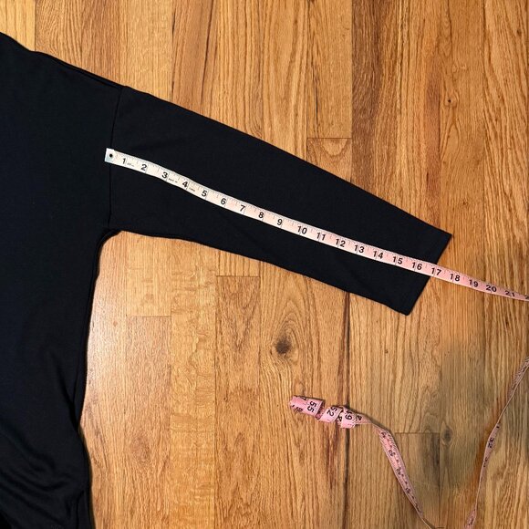 Banana Republic Black Stretch Knit Long Sleeve Top Size L NWOT - Picture 8 of 8